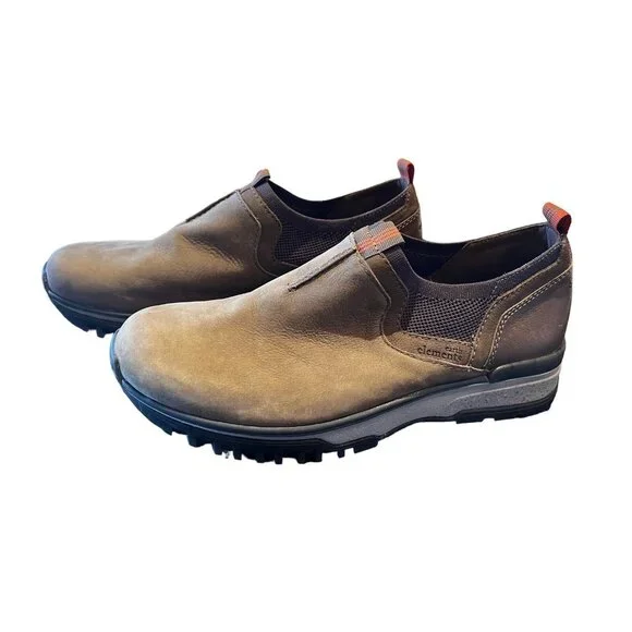 Earth Elements Men’s Size 9.5 Shoes Taupe Slip-Ons Suede  Padded Insoles Vents - Picture 2 of 9